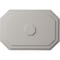 Ekena Millwork Felix Ceiling Medallion, Hand-Painted Ultra Pure White, 25 1/4"W x 17 1/4"H x 1 3/4"P CM25FEUWF - alternate 1